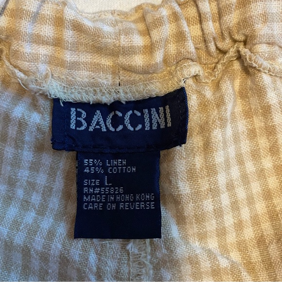 *Last chance!* Vintage Linen Blend Gingham Pants - Picture 10 of 11